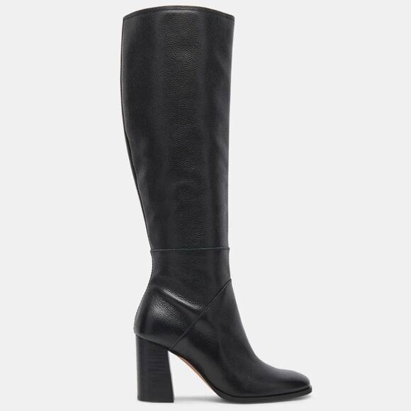 Dolce Vita Fynn Knee Boots in Onyx Leather, Size 10M, New with Tag MSRP $260 - Picture 2 of 16